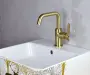 Фото Смеситель на раковину Bronze de Luxe 1760'S Loft матовое золото (1178CG)