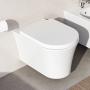 Фото Ideal Standard Blend Curve Сиденье SLIM для унитаза, с микролифтом, быстосъемное, для  T375101, T374901, T465501 , цвет: белый глянец