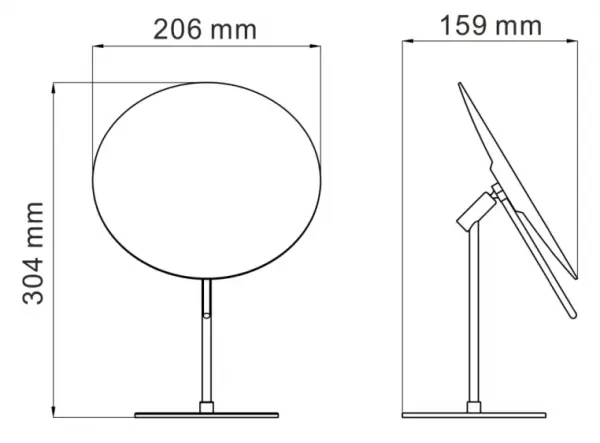 Фото Зеркало WasserKraft K-1002 с 3-х кратным увеличением