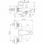 Фото Смеситель для ванны/душа Ideal Standard CERAFINE O BC500XG настенный