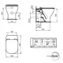 Фото Унитаз приставной Ideal Standard Tesi AquaBlade T007701