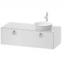 Фото Duravit White Tulip  Тумбочка подвесная, 408x1300x550 мм, 1 ящик с ручкой, цвет: белый высокоглянцевый