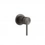 Фото GESSI 316 Встраиваемый смеситель, на 1/2", 1 источник (внешние части), цвет: brushed black metal pvd