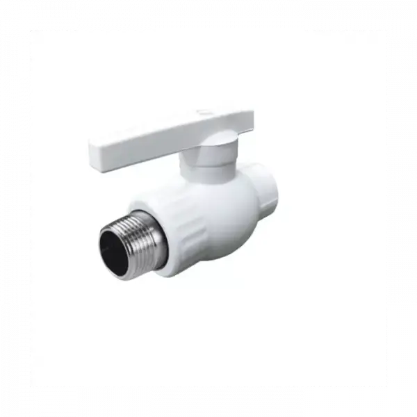 Фото Кран шаровой PP-R белый Дн 25х3/4" Ру25 НР VALFEX 10144225