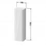 Фото Duravit Happy D.2 Plus Пенал подвесной 133.6x40x36см 1 дверь, 3 стекл. полки, DX, цвет: stone grey satin matt