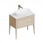 Фото Kerama Marazzi Тумба PLAZA Classic NEO напольная 1+1 ящик 80, капучино матовый