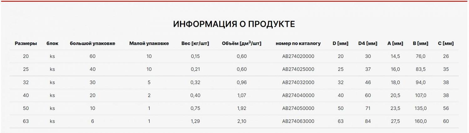Фото Вентиль прямоточный AlcaPipe PPR 40мм (AB274040000Z)