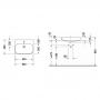 Фото DURAVIT Happy D.2  Раковина шлифованная 65х46 см, с 1 отв под смеситель,со переливом, с креплением, цвет белый