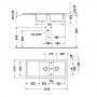 Фото Duravit Cassia Кухонная мойка 116x51см., встраиваемая, цвет: черная