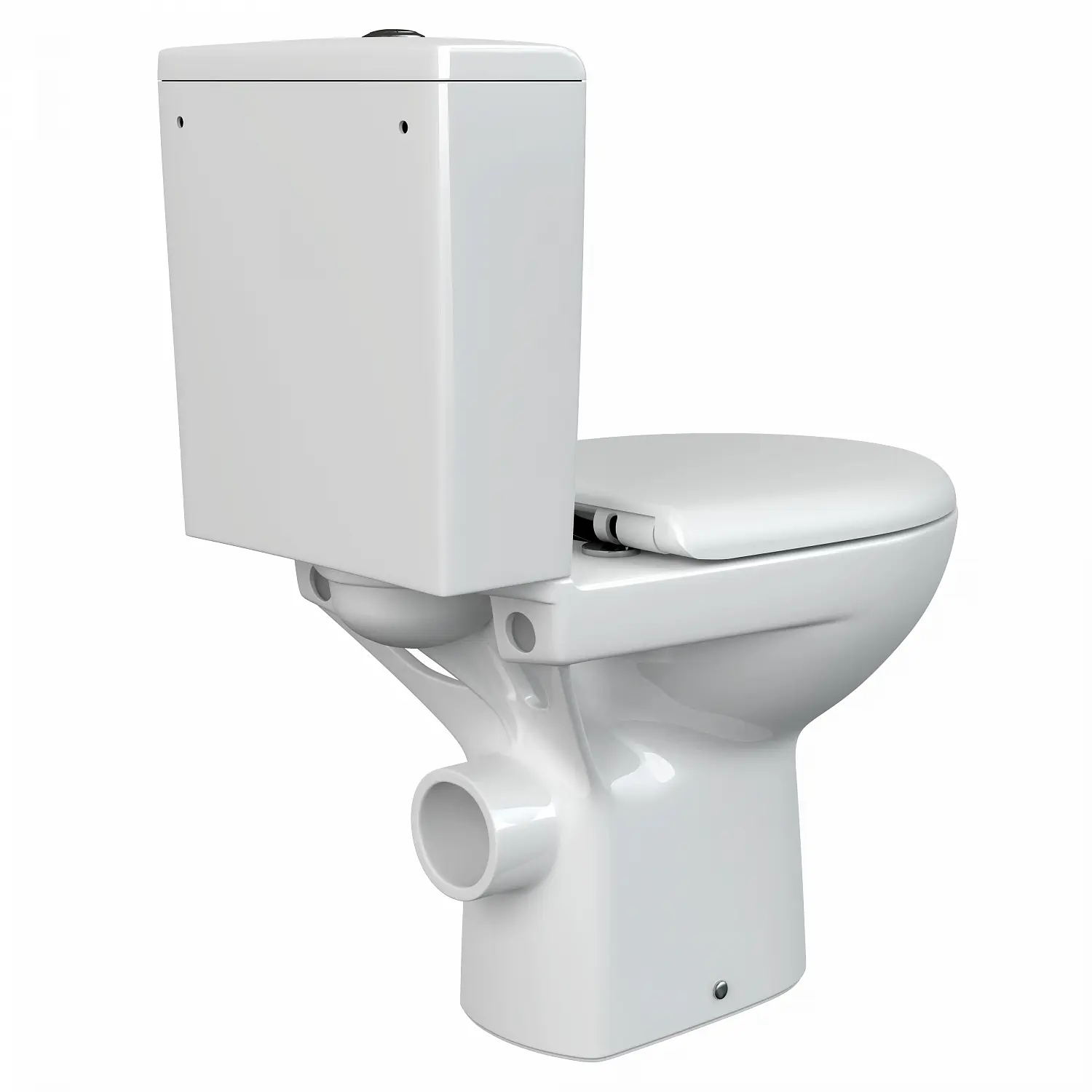 Фото Унитаз-компакт Cersanit Nature NEW CLEAN ON 011 3/5, с кр.дюропл., lifting, easy-off, белый, Сорт1 фарфор овальная (S-KO-NTR011-3/5-COn-DL-w)