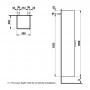 Фото Laufen Base Высокий шкаф 35x33.5x165см., 1 дверца, SX, 1 фиксированная полка, 4 стеклянные полки, дизайн совпадает со шкафами под раковину, цвет: темный вяз
