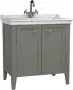 Фото Тумба с раковиной VitrA Valarte 80x53 62154 серый матовый