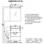 Фото Тумба с раковиной Акватон Америна 60 М (белый) 1A1689K1AM010