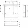 Фото Зеркальный шкаф Geberit Option 75x70 500.205.00.1