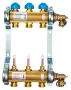 Фото Коллектор для теплого пола из латуни с расходомерами Watts HKV/T-3 3 вых.