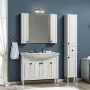 Фото Тумба под раковину Aquanet Честер 105 см 00182630 белый/серебро