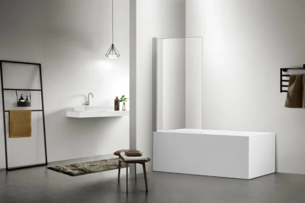 Фото Шторка на ванну Aquatek AQNAP6211-80 поворотная, с держателем 800x1500, хром
