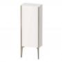 Фото Duravit XViu Шкаф подвесной 40x24x89см, с 1 дверью, 2 стеклянными полками (петли слева), цвет: белый глянцевый/champagne matt