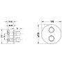 Фото Duravit Thermostatic Смеситель для душа, встраиваемый, термостатический, цвет: хром