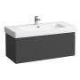 Фото LAUFEN PRO S Тумба  под раковину, 1010x450x390 мм, 1 внутренний ящик, подходит для раковины 813966, графит