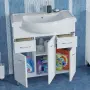 Фото Тумба с раковиной СанТа Эльбрус 80 (201115+Classic80)