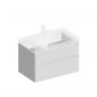 Фото Kerama Marazzi CUB.80.2\WHT.M Тумба Cubo/Кубо подвесная с ящиками 80, белая матовая