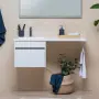 Фото Тумба с раковиной Aquanet Токио 58 1 ящик (236916+00235499)