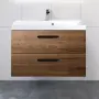 Фото Тумба с раковиной BelBagno Aurora 80 rovere tabacco (AURORA-800-2C-SO-RT+BB800/450-LV-MR-AST+8.1135.192160.42)