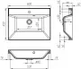 Фото Тумба с раковиной BelBagno Marino 60 bianco lucido, напольная (MARINO-600-2C-PIA-BL-P+BB600/450-LV-MR-AST)
