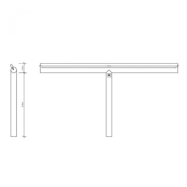Фото Decor Walther EASY Щетка для чистки стекла 340х180х14 мм., цвет хром