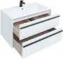 Фото Тумба под раковину Aquanet Lino 90 белый матовый (00253904)