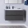 Фото Тумба с раковиной Aquanet Алвита 90 серый антрацит (00240111+00187182)