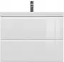 Фото Тумба с раковиной Cersanit Moduo slim 80 (SB-SZ-MOD-MO80Sl/Wh+S-UM-MOD80SL/1)