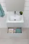 Фото Тумба с раковиной Aquanet Алвита new 60 подвесная, серый, с ящиками (00277512+812-60)