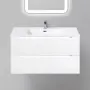Фото Тумба с раковиной BelBagno Etna 90 bianco lucido (ETNA-900-2C-SO-BL-P+BB900ETL)