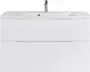 Фото Тумба под раковину BelBagno Marino H100 bianco lucido (MARINO-H60-1000-2C-SO-BL-P)