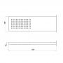 Фото Almar SMART Душевая лейка из стены, 537х165 мм, 1 режим, цвет Mirror Stainless Steel