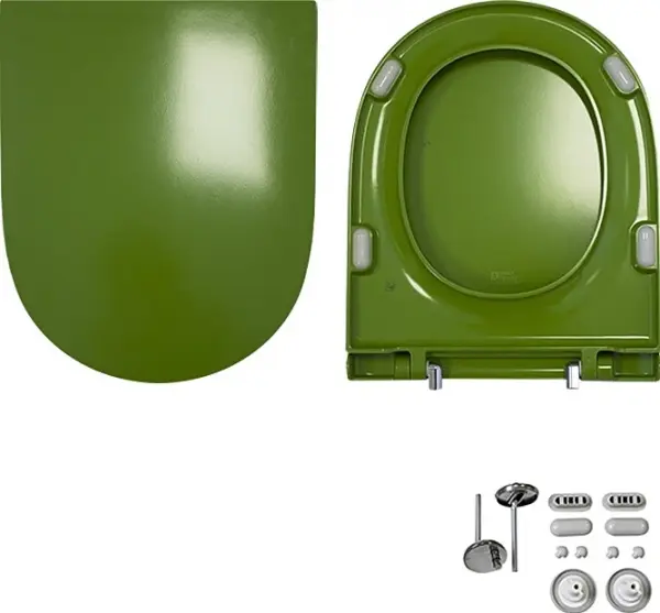 Фото Унитаз-компакт Sanita Luxe Best Color Green BSTSLCC09130522 с сиденьем Soft Close