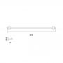 Фото QuadroDesign Полотенцедержатель, цвет: Brushed Stainless Steel