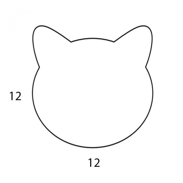 Фото ADJ Костер детский Cat, 12x12 см., цвет: белый/панна котта