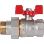 Фото Шаровой кран ROMMER (RBV-0005-0510225) с американкой 1 ВН/НР, ручка бабочка