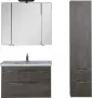 Фото Тумба с раковиной Aquanet Эвора 100 дуб антик (183003+00182325)
