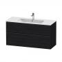 Фото Duravit D-Neo Тумбочка подвесная, 1210x462хh625 мм, 1 ящик цвет: Black Oak