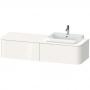 Фото Duravit Happy D.2 Plus Тумба подвесная  354x1600x550мм 2 ящика, DX, цвет: белый глянцевый