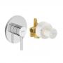 Фото Duravit Circle Смеситель для душа, скрытая часть в комплекте, хром