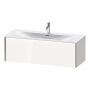 Фото Duravit XViu Тумба подвесная 610x800x480мм, для раковины #234412, 1 ящик, цвет: белый глянцевый/champagne matt