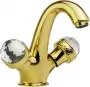 Фото Смеситель для раковины Migliore Axo Swarovski 18510 золото