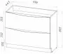 Фото Тумба под раковину BelBagno Marino 100 см MARINO-1000-2C-PIA-BL-P