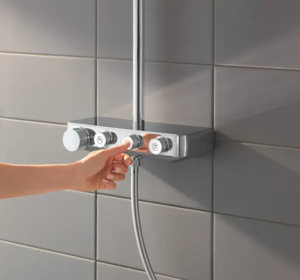 Фото 26508000 Euphoria SmartControl 310 DUO Cube Душевая система с термостатом, хром