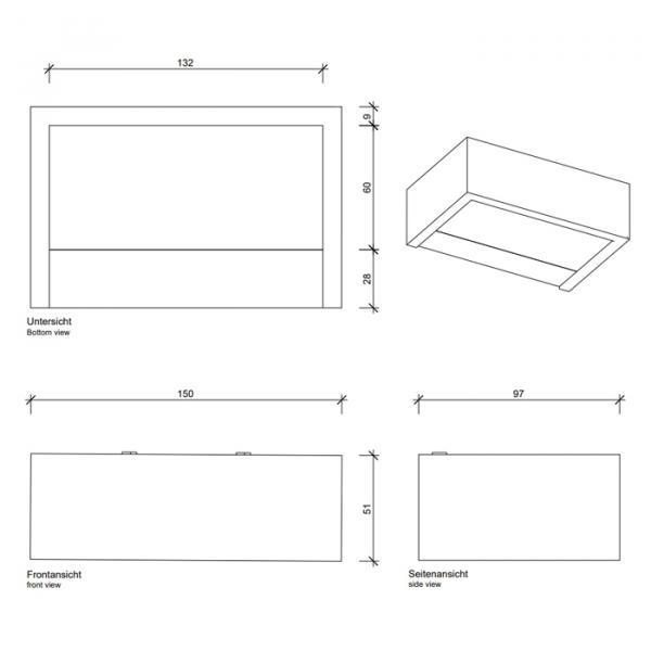 Фото Decor Walther Box 1-15 N LED Светильник на зеркало 15x10x5см, светодиодный, 1x LED 18.4W, цвет: белый матовый